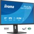 IIYAMA Monitor ProLite XB2797QSNP-B1 / 27", 2560 x 1440, IPS, 75 Hz, 1 ms, HDMI, DisplayPort, USB-C, crna